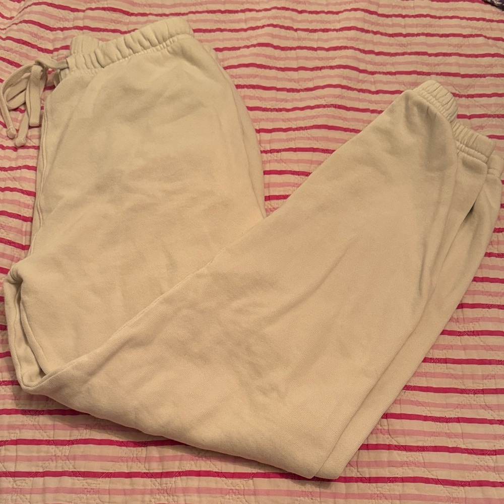 Women's Cream Jogger Pants